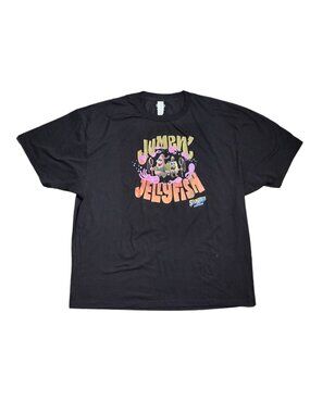 NWOT | SpongeBob SquarePants Jumpin' Jellyfish Graphic Black T-Shirt | 4XL